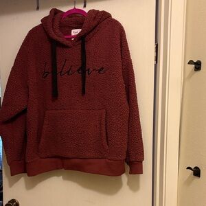 Pink Petals purple Believe Hoodie